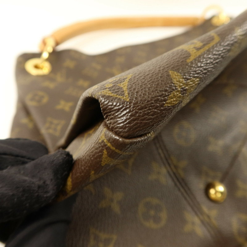 LOUIS VUITTON Monogram Artsy MM金扣肩背袋-14