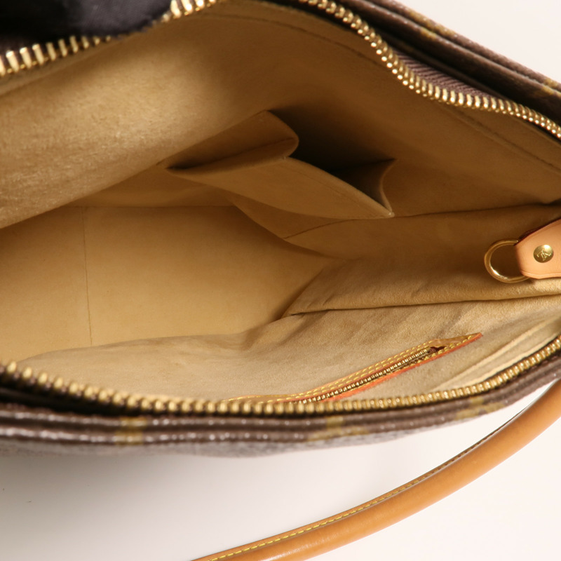 LOUIS VUITTON Monogram Looping GM金扣肩背袋-4