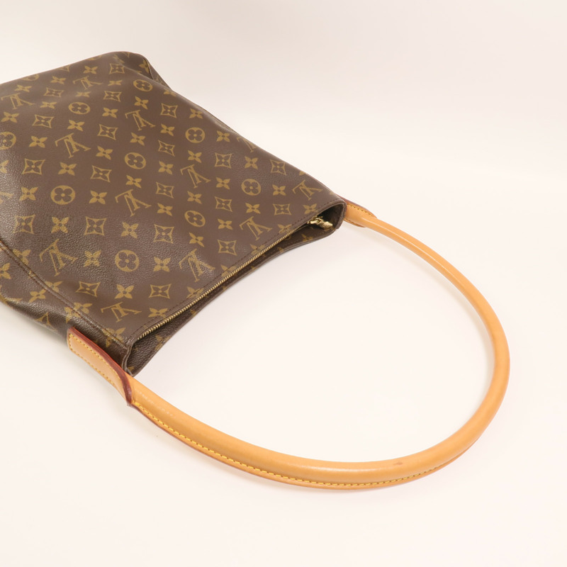 LOUIS VUITTON Monogram Looping GM金扣肩背袋-7