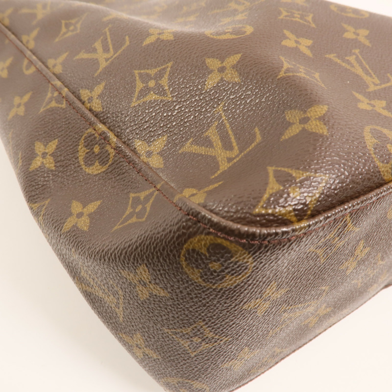 LOUIS VUITTON Monogram Looping GM金扣肩背袋-9