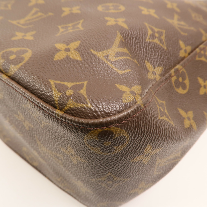 LOUIS VUITTON Monogram Looping GM金扣肩背袋-10