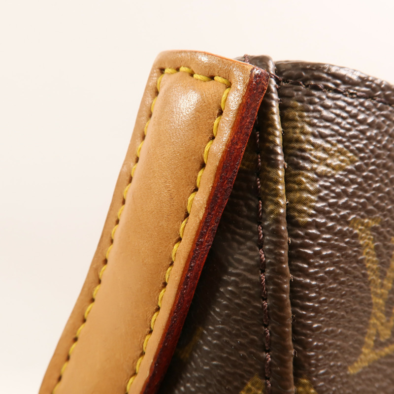 LOUIS VUITTON Monogram Looping GM金扣肩背袋-14