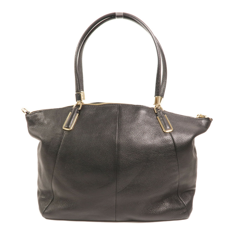 COACH 牛皮皮革Shoulder Bag金扣手挽肩背兩用袋-1