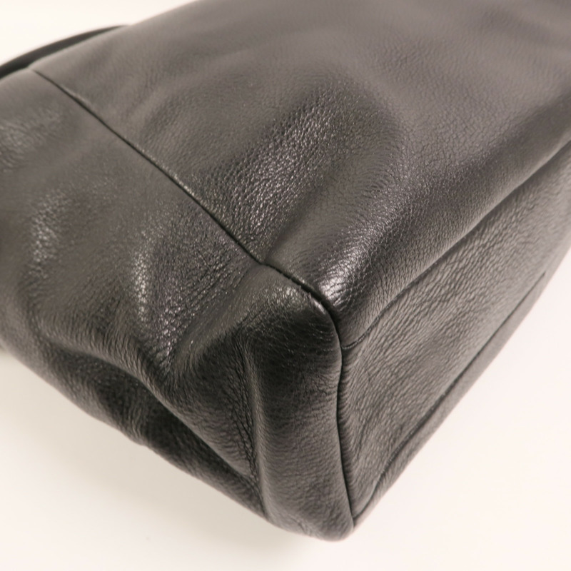 COACH 牛皮皮革Shoulder Bag金扣手挽肩背兩用袋-9