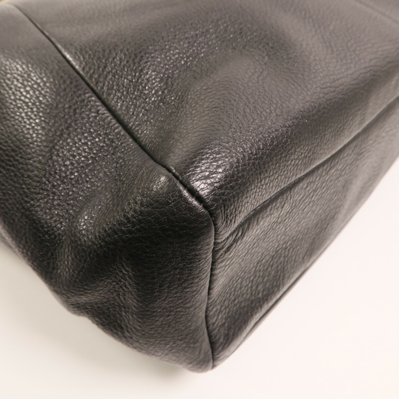 COACH 牛皮皮革Shoulder Bag金扣手挽肩背兩用袋-11