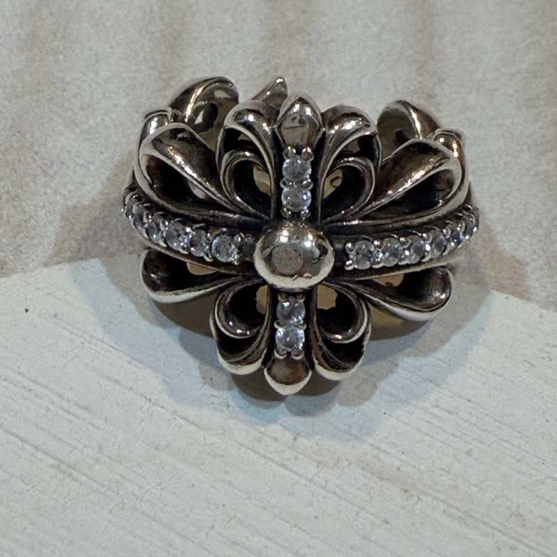 克羅心水鑽戒子-0