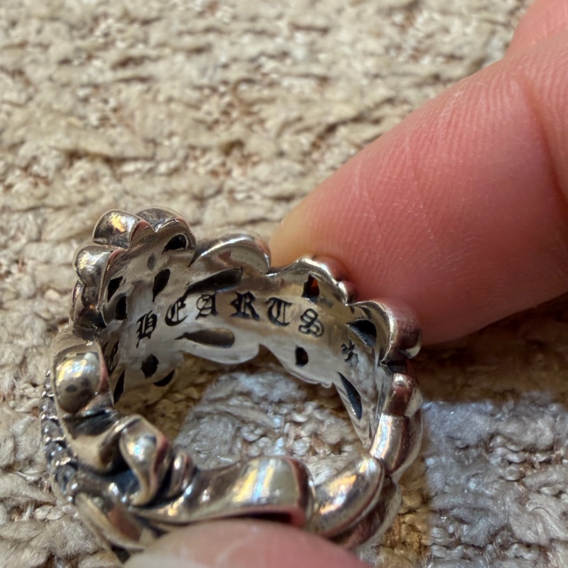 克羅心水鑽戒子-3