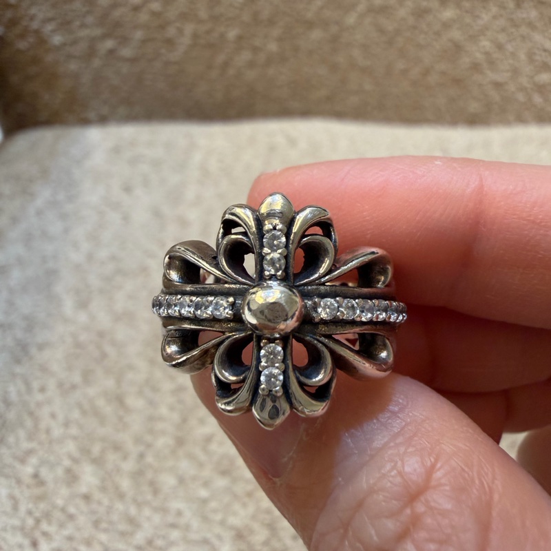 克羅心水鑽戒子-6