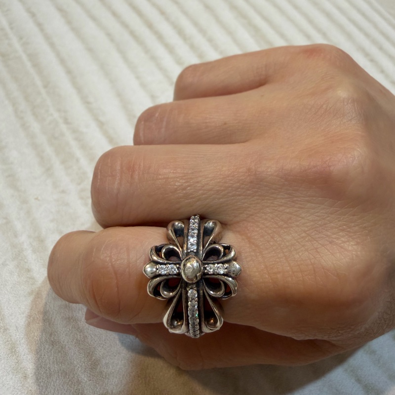 克羅心水鑽戒子-8