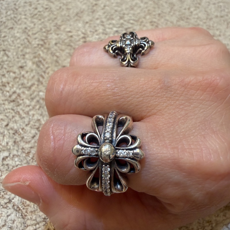 克羅心水鑽戒子-9