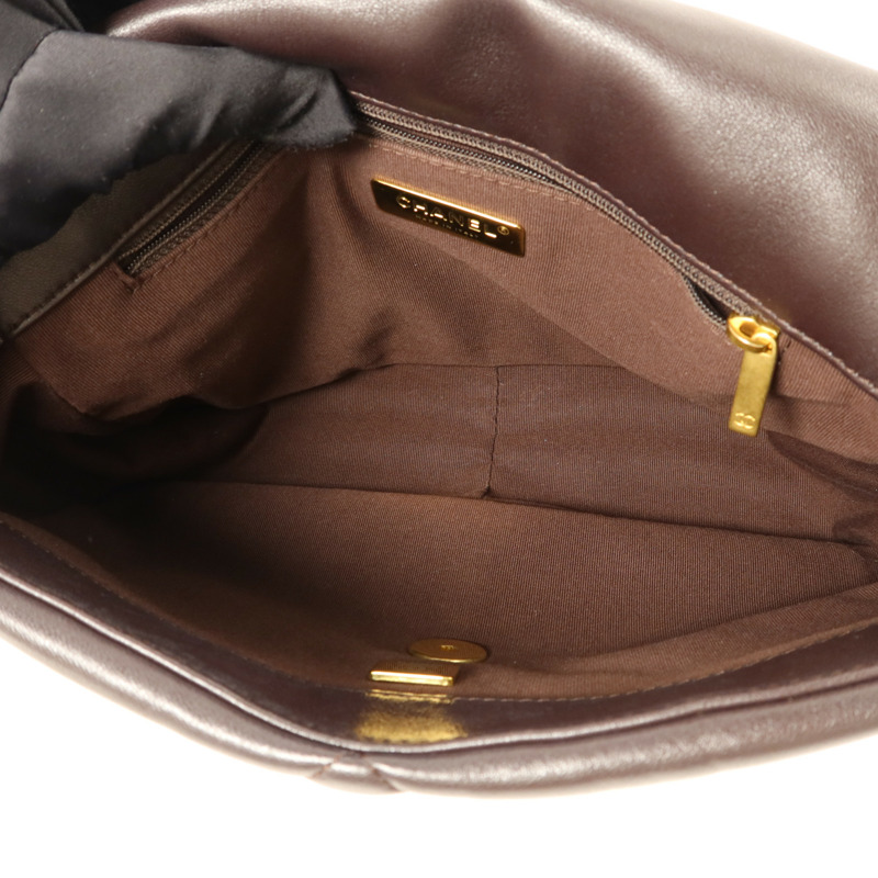 CHANEL 羊皮皮革Chanel 19手挽肩背兩用袋-4