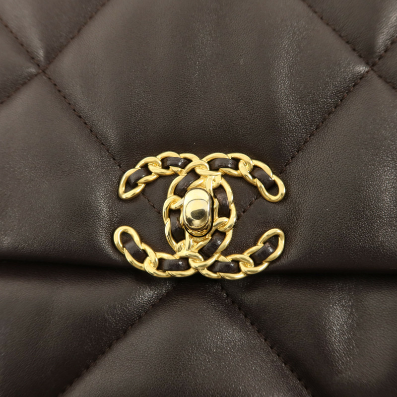 CHANEL 羊皮皮革Chanel 19手挽肩背兩用袋-8