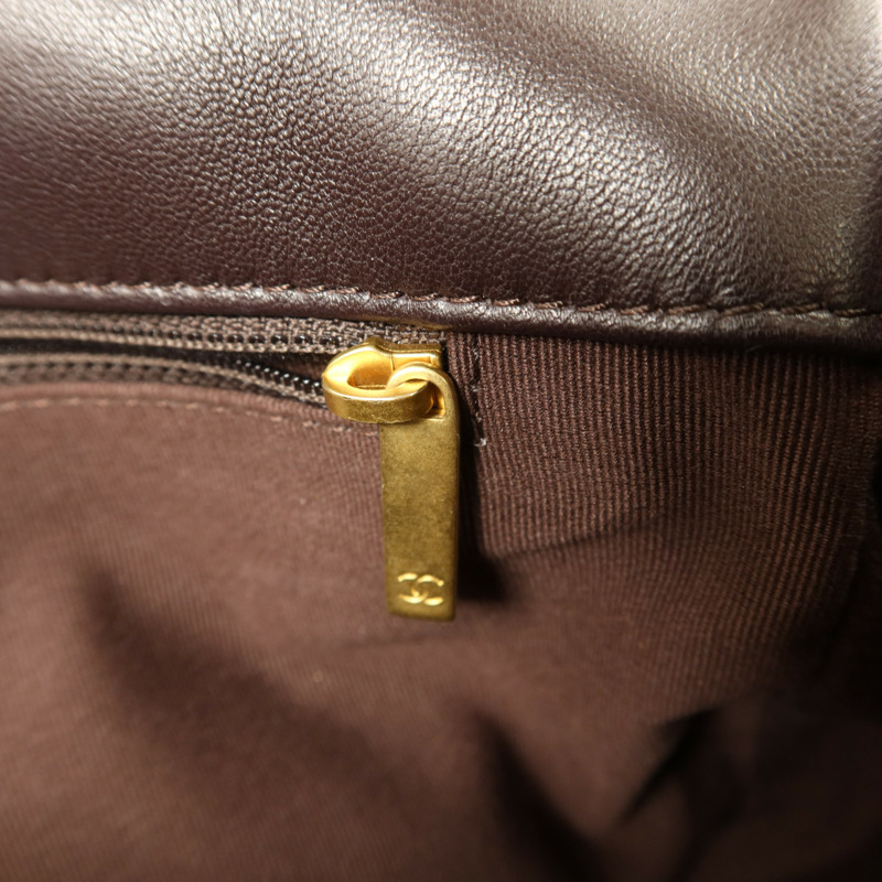 CHANEL 羊皮皮革Chanel 19手挽肩背兩用袋-10