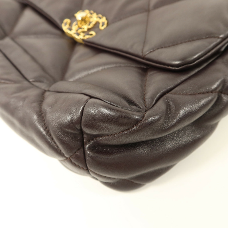 CHANEL 羊皮皮革Chanel 19手挽肩背兩用袋-12