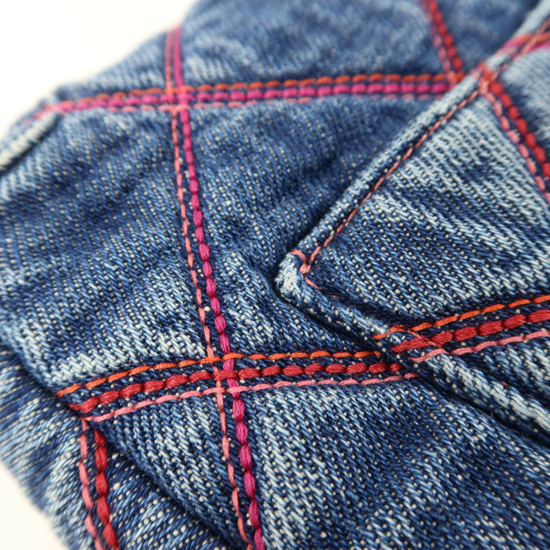 CHANEL 牛仔布料Chain Shoulder Bag銀扣鏈帶肩背袋-15