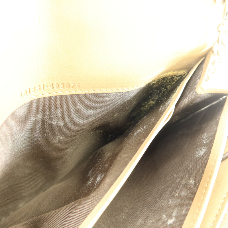 GUCCI 塗層帆布Dionysus GG銀扣鏈帶肩背袋-17