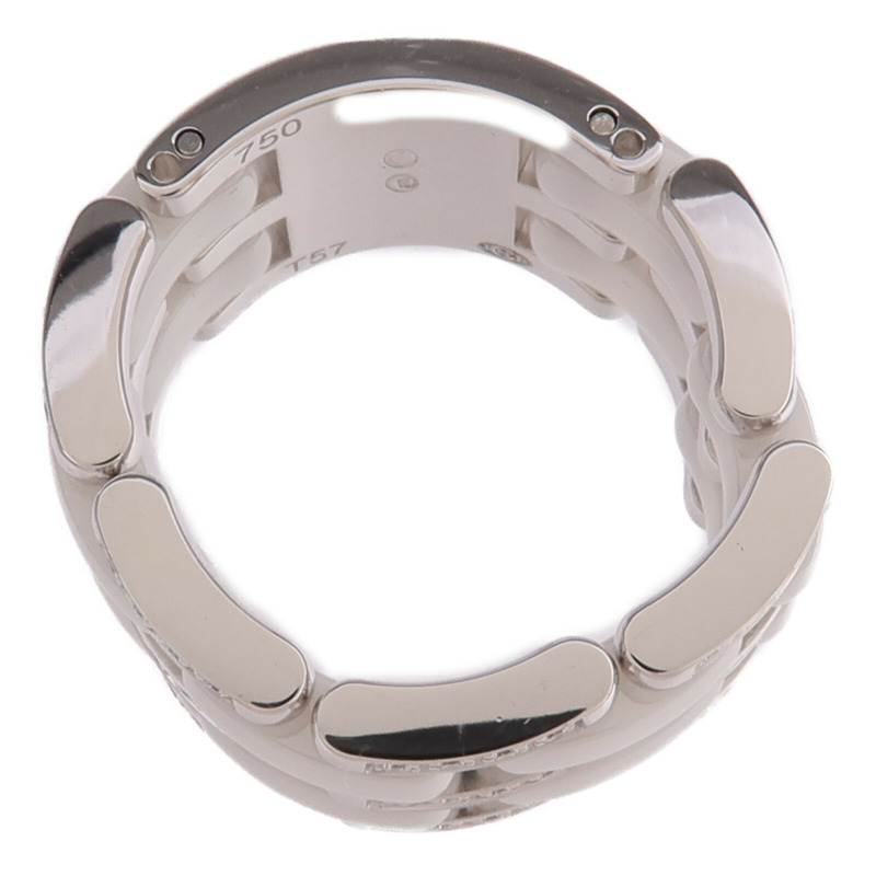 CHANEL 18K白金/陶瓷Ultra Diamond Ring鑽石戒指US#8-3