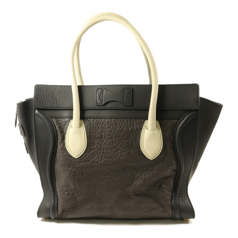 CELINE 牛皮皮革Medium Luggage金扣肩背袋-1