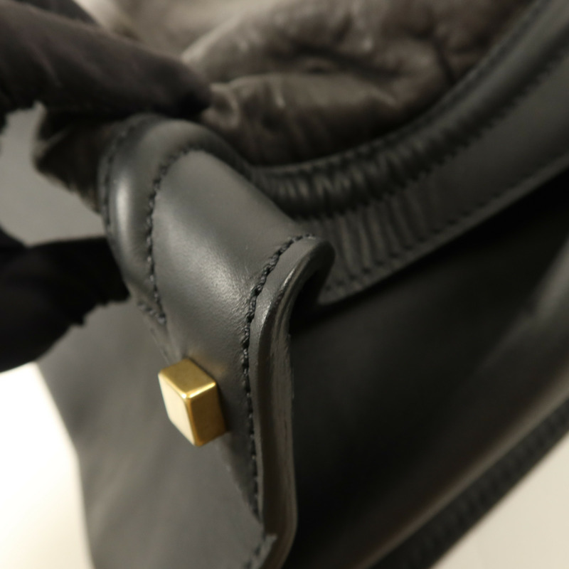 CELINE 牛皮皮革Medium Luggage金扣肩背袋-12