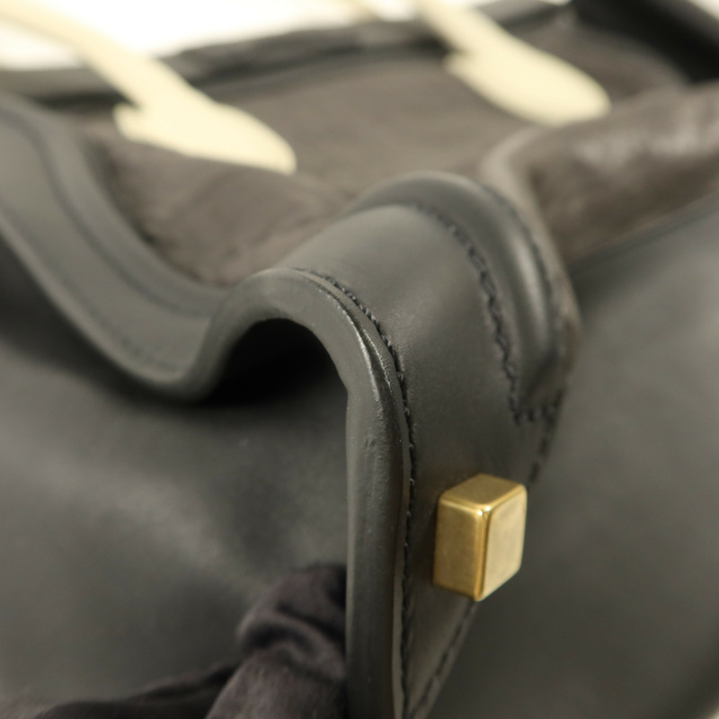CELINE 牛皮皮革Medium Luggage金扣肩背袋-13