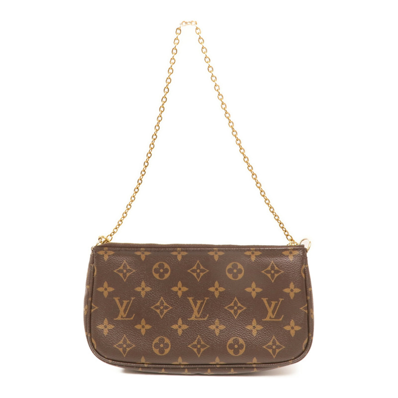 LOUIS VUITTON Monogram Multi Pochette Accessoires金扣手挽肩背兩用袋-1
