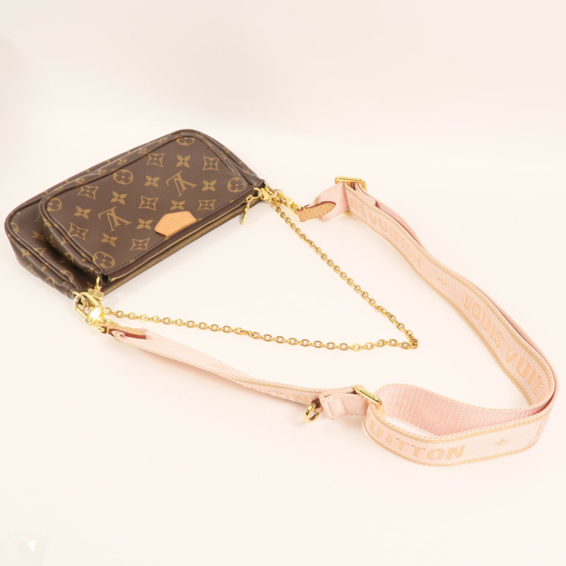 LOUIS VUITTON Monogram Multi Pochette Accessoires金扣手挽肩背兩用袋-8