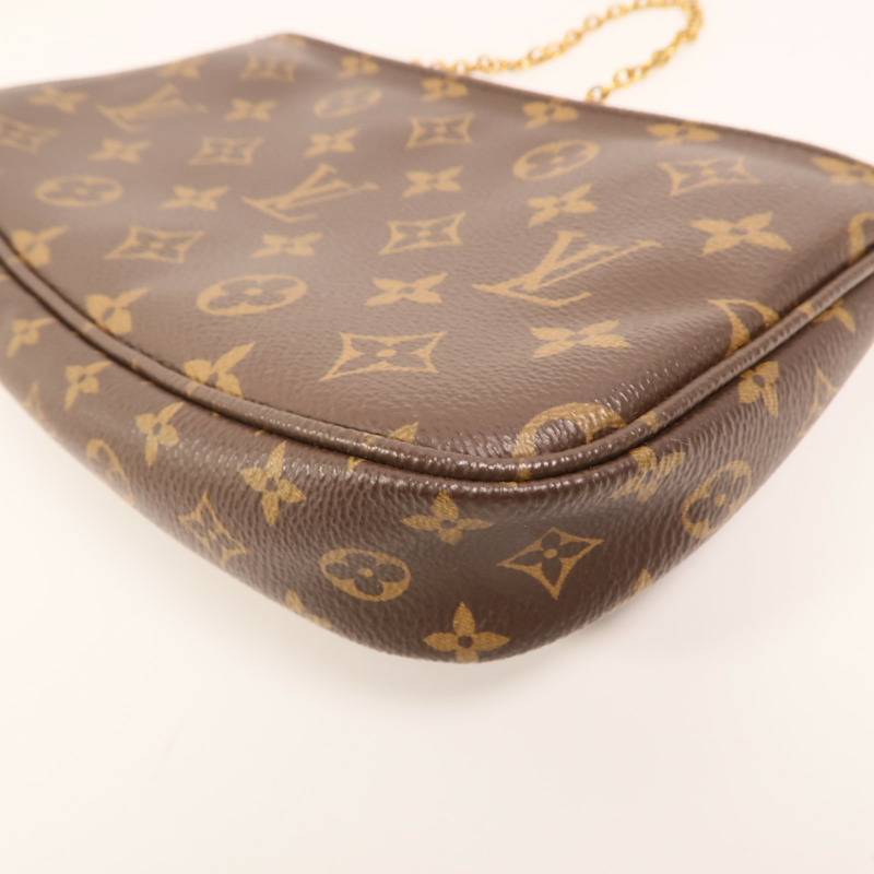 LOUIS VUITTON Monogram Multi Pochette Accessoires金扣手挽肩背兩用袋-11