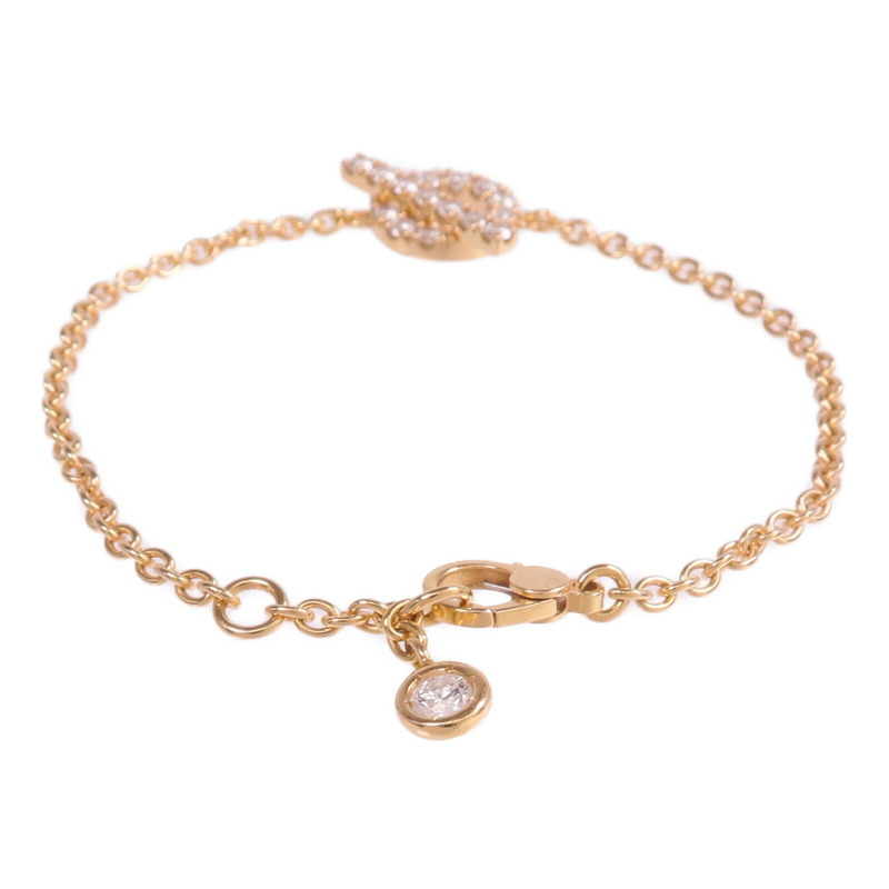 HERMES 18K玫瑰金Finesse Bracelet鑽石手鏈-3