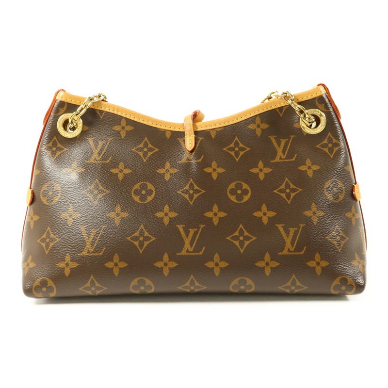 LOUIS VUITTON Monogram Carry All BB金扣鏈帶肩背袋-1