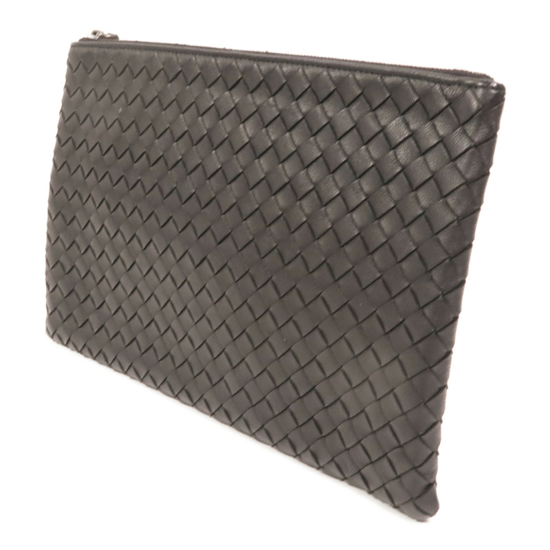 BOTTEGA VENETA 牛皮皮革Clutch銀扣手拿包-2