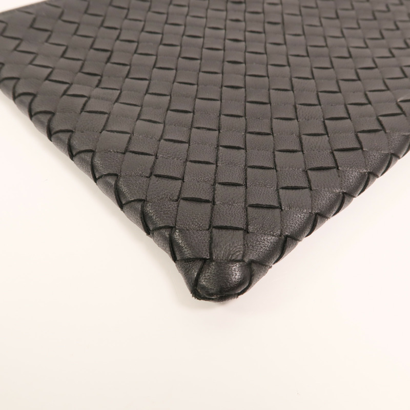 BOTTEGA VENETA 牛皮皮革Clutch銀扣手拿包-10