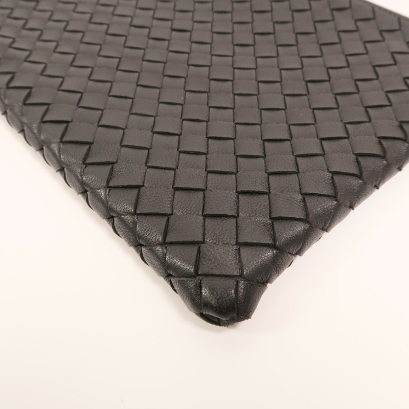 BOTTEGA VENETA 牛皮皮革Clutch銀扣手拿包-11