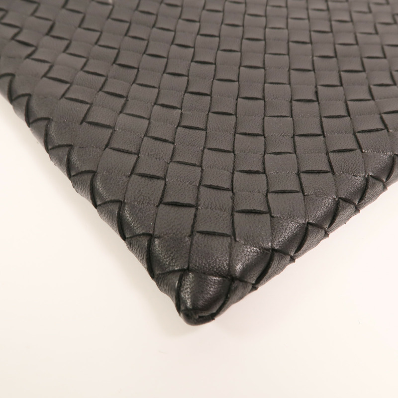 BOTTEGA VENETA 牛皮皮革Clutch銀扣手拿包-12