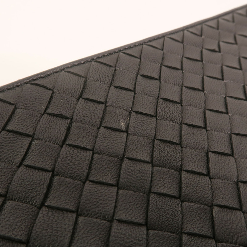 BOTTEGA VENETA 牛皮皮革Clutch銀扣手拿包-13