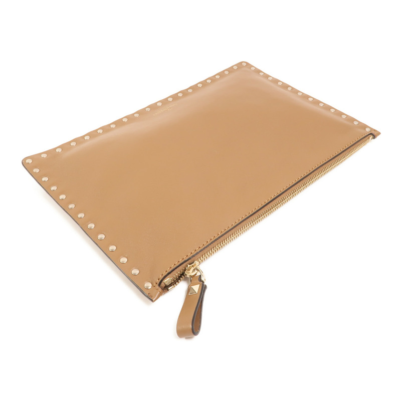 Valentino 牛皮皮革Clutch金扣手拿包-3