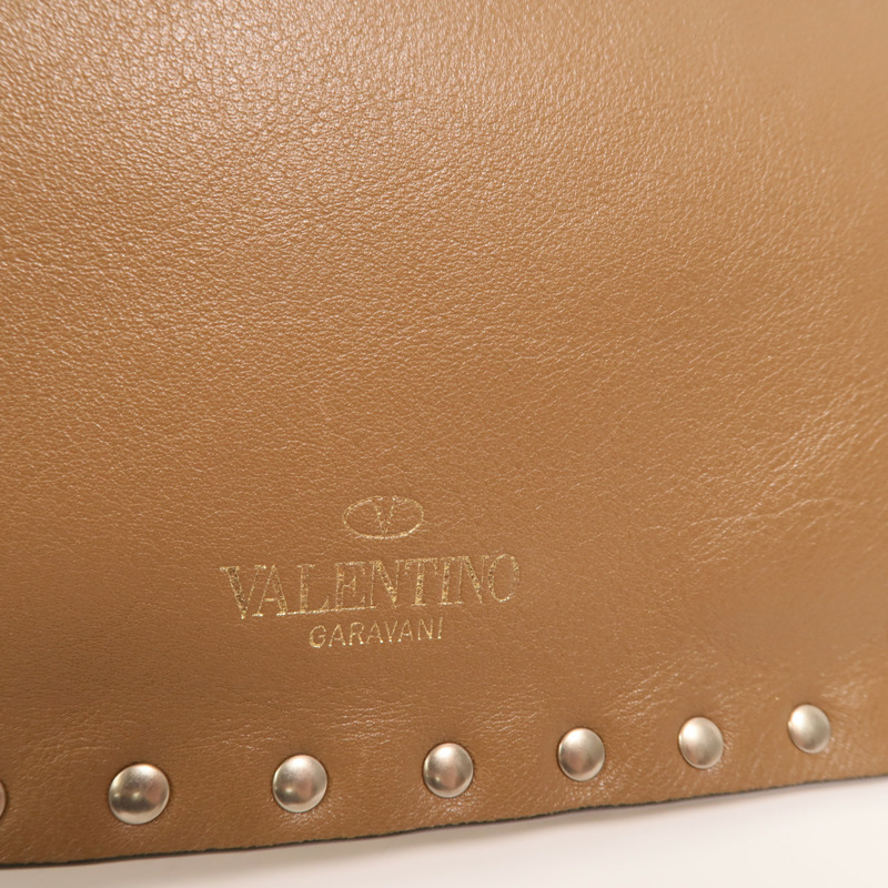 Valentino 牛皮皮革Clutch金扣手拿包-12