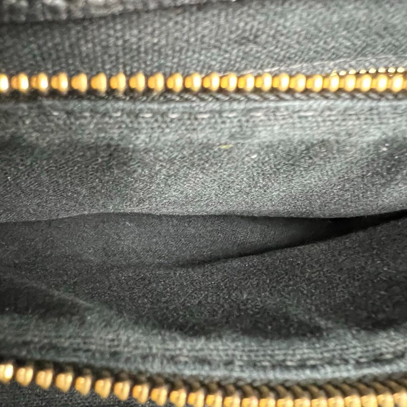 BURBERRY 黑拚編織兩用包-7