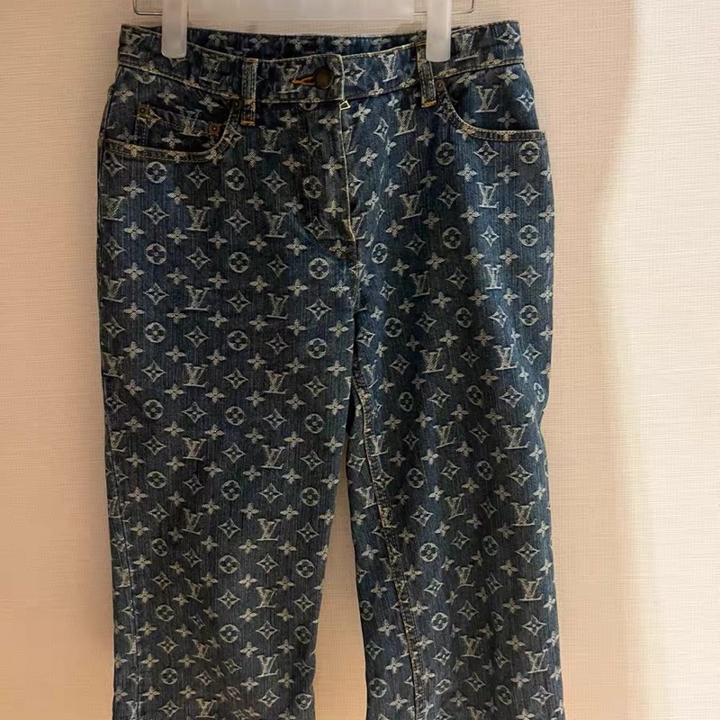 Lv老花短袖和七分褲38碼-3