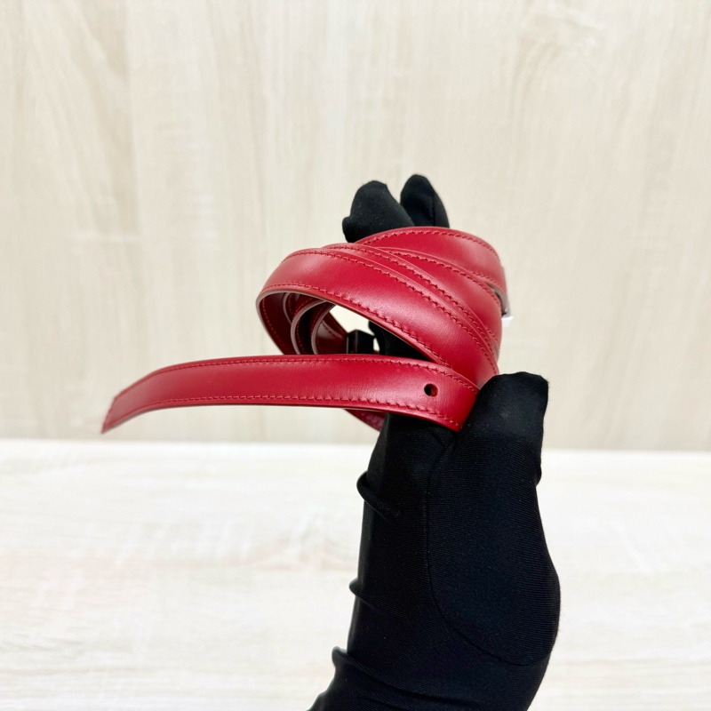 CELINE紅色銀釦牛皮Box小號斜背包-14