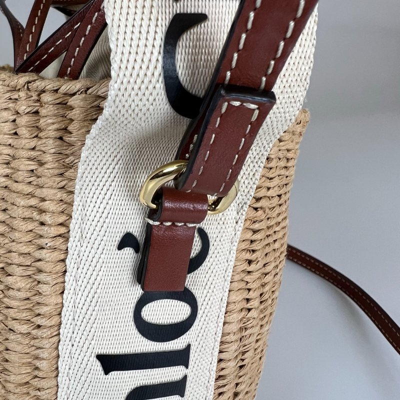 CHLOE WOODY草編包-8