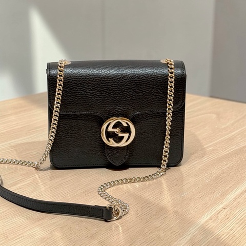 莉亞精品♡ Gucci 風琴鏈條包 二手美包