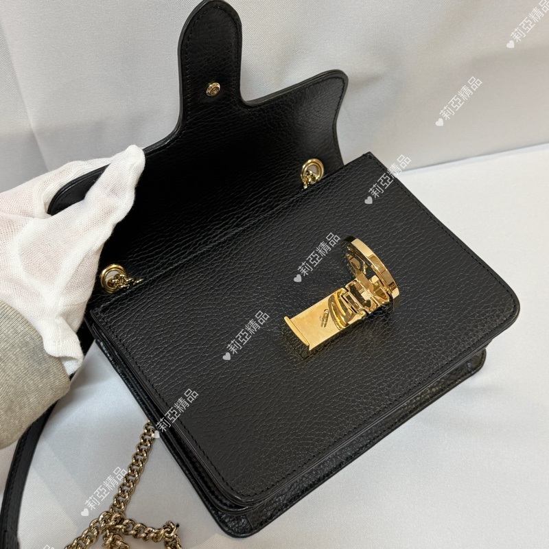 莉亞精品♡ Gucci 風琴鏈條包 二手美包-13