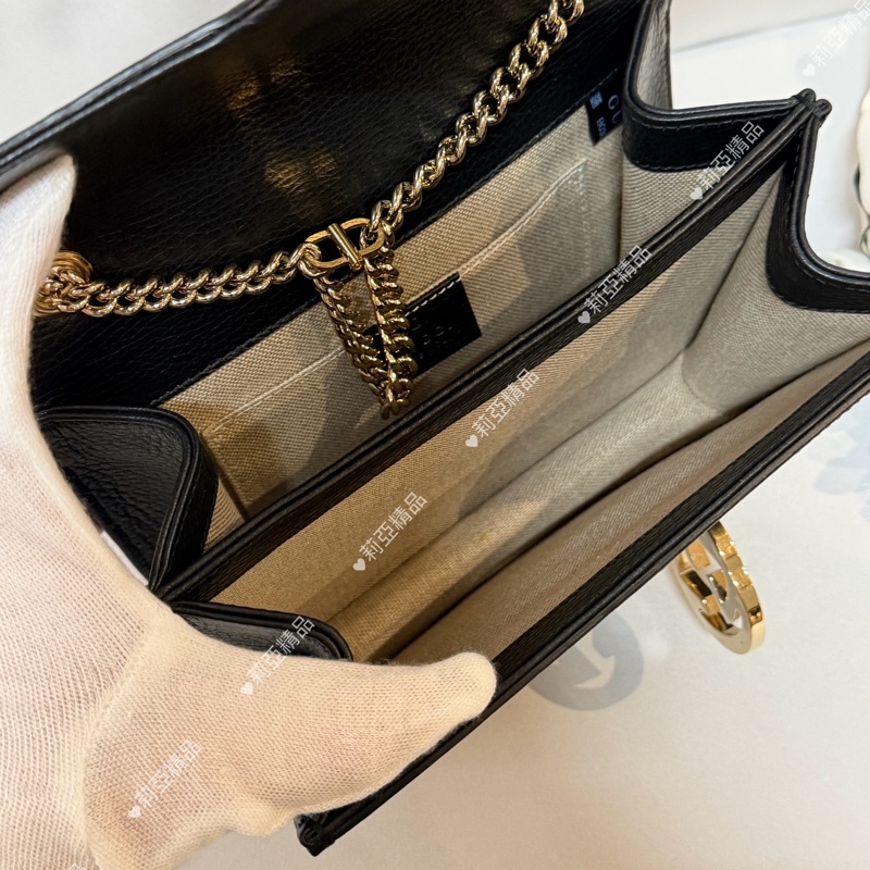 莉亞精品♡ Gucci 風琴鏈條包 二手美包-14
