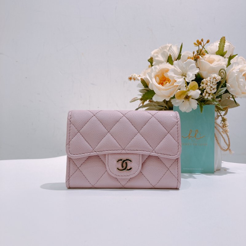 TW4774  Chanel 香奈兒 新款經典翻蓋拉鏈卡包 粉紅色Classic Flap Card Holder With Zipped AP4096 Pink x GHW-0