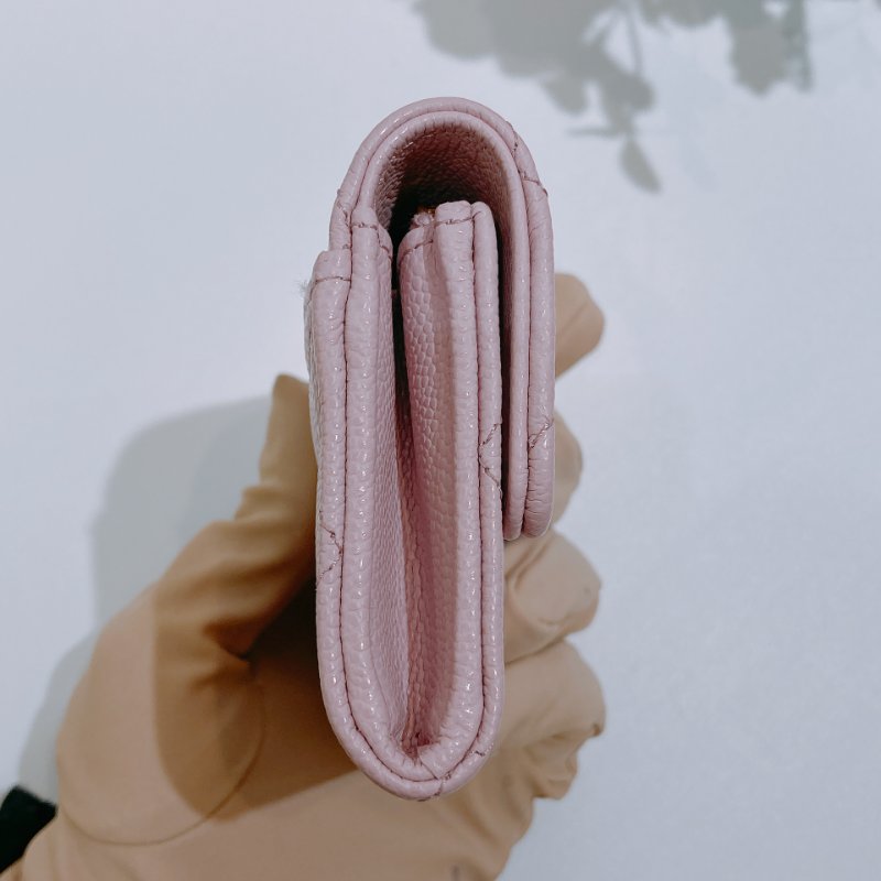 TW4774 Chanel 香奈兒 新款經典翻蓋拉鏈卡包 粉紅色Classic Flap Card Holder With Zipped AP4096 Pink x GHW-2