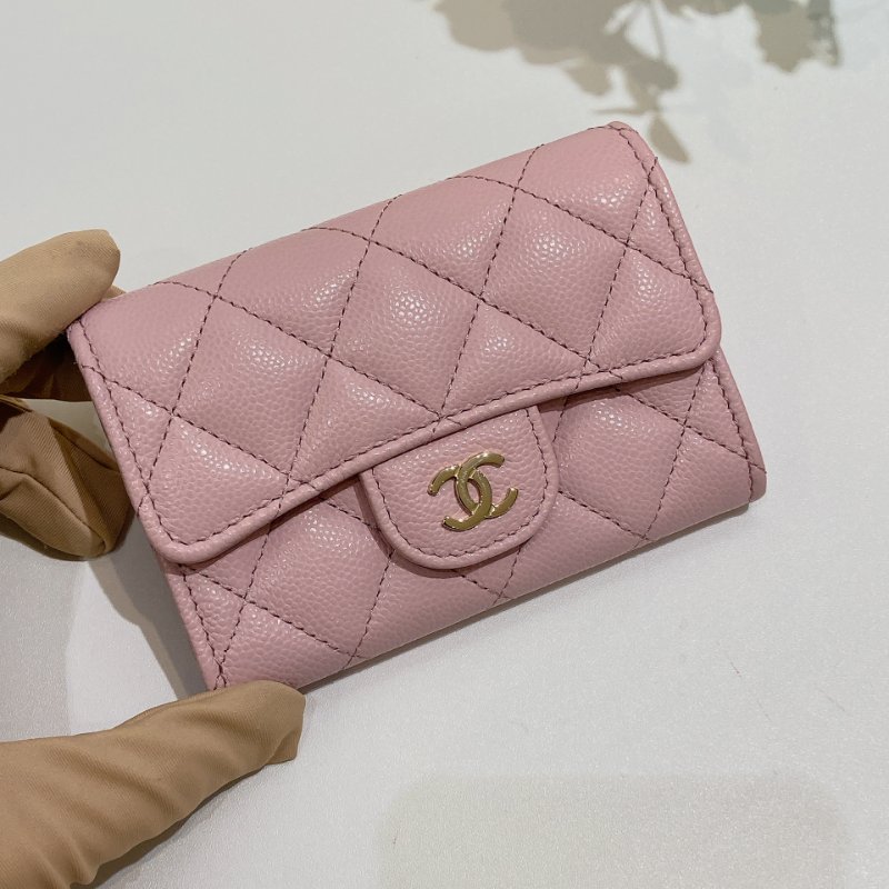 TW4774 Chanel 香奈兒 新款經典翻蓋拉鏈卡包 粉紅色Classic Flap Card Holder With Zipped AP4096 Pink x GHW-4