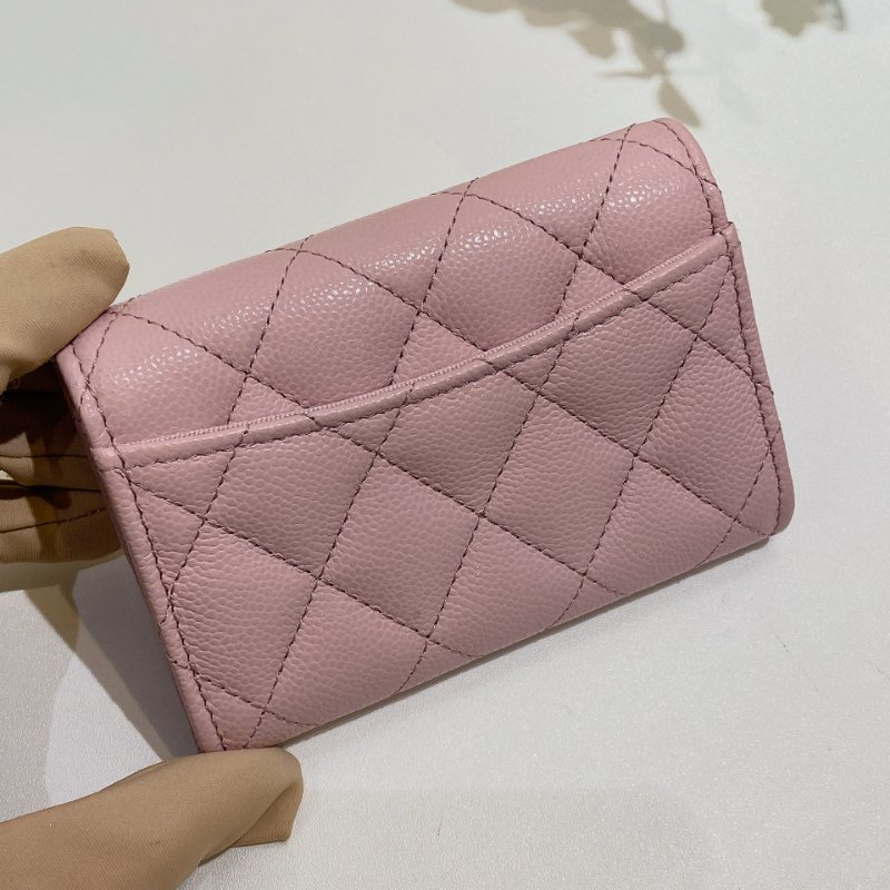 TW4774 Chanel 香奈兒 新款經典翻蓋拉鏈卡包 粉紅色Classic Flap Card Holder With Zipped AP4096 Pink x GHW-5