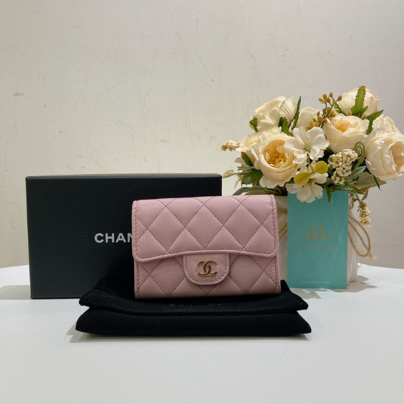 TW4774 Chanel 香奈兒 新款經典翻蓋拉鏈卡包 粉紅色Classic Flap Card Holder With Zipped AP4096 Pink x GHW-9