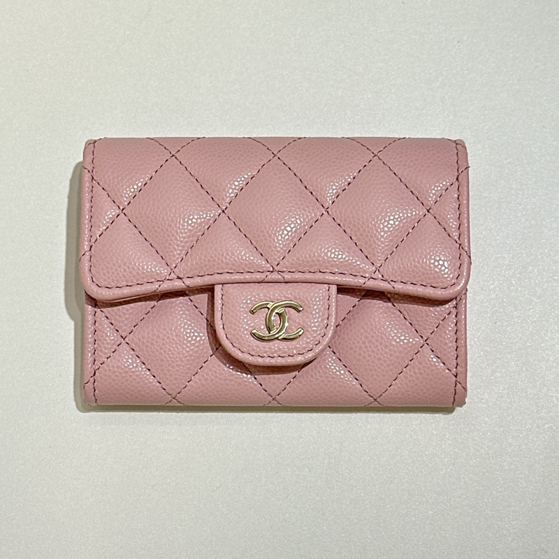 TW4774  Chanel 香奈兒 新款經典翻蓋拉鏈卡包 粉紅色Classic Flap Card Holder With Zipped AP4096 Pink x GHW-10
