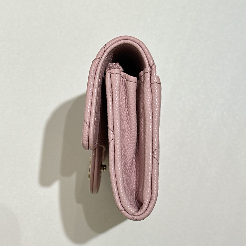 TW4774  Chanel 香奈兒 新款經典翻蓋拉鏈卡包 粉紅色Classic Flap Card Holder With Zipped AP4096 Pink x GHW-12